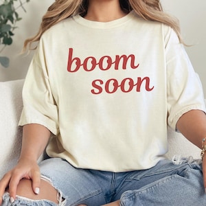 Comfort Colors OU Shirt | Boom Soon Oklahoma Sooners T-Shirt | Funny OU Gameday Tee | OU Football Fan Shirt