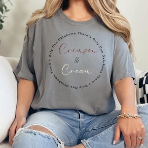 Womens OU Sooner Tshirt for Ladies, Boomer Sooner Tshirt, Oklahoma University Tshirt, OU Softball Shirt, OU Football Shirt Red River Rival