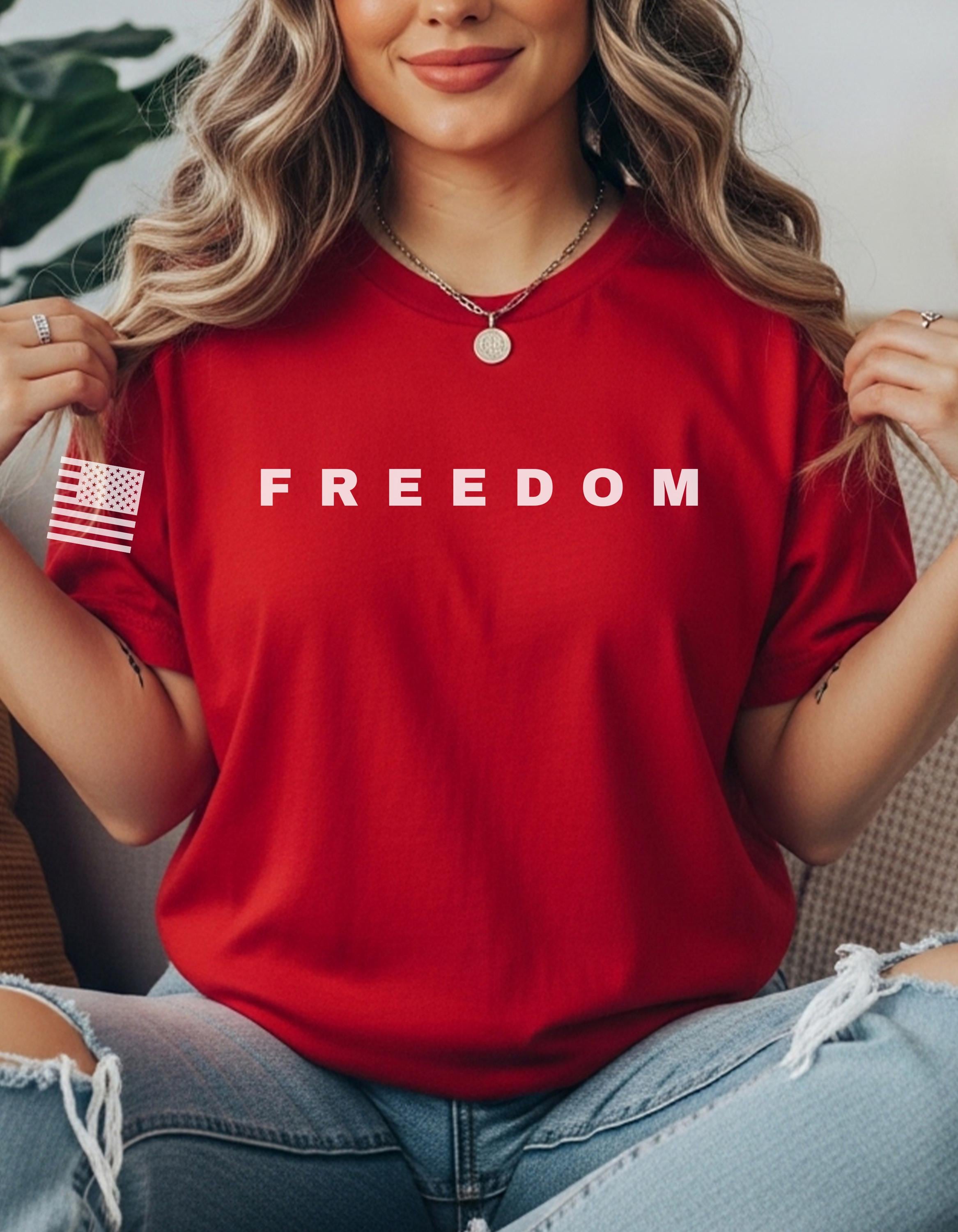 Comfort Colors FREEDOM T-shirt | Charlie Kirk Tribute Tee 