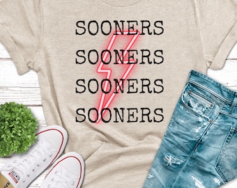 Womens OU auseinander Blitz-T-Shirt für Damen, BoomerBronner-T-Shirt, Oklahoma-University-T-Shirt, OU-Softball-Shirt, OU-Fußball-Boo-Shirt