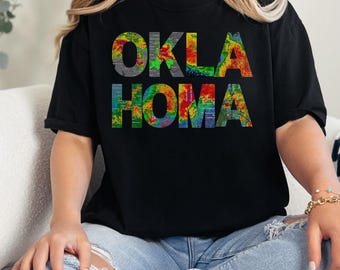 Unisex Comfort Colors Oklahoma Weather Tshirt, Oklahoma Storm Tshirt, Tornado Alley Shirt, Oklahoma Tornado Tee, Oklahoma Storm Radar Shirt