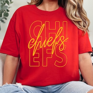 Comfort Colors Kansas City Chiefs Shirt, Womens Kansas City Chiefs Comfort Colors Shirt, KC Chiefs Tshirt, KC Chiefs Fan Gift, KC Superbowl