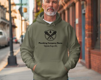 Custom Plumbing Hoodie, Hoodie for Plumbing Company, Plumbing Company Hoodie, Custom Business Hoodie, Personalized Hoodies for Business