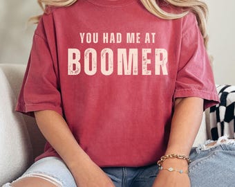 Herren Sie hatten mich bei Boomer OU Früher T-Shirt, Boomer Früher T-Shirt, Oklahoma Universität Tshirt, OU Softball-Shirt, OU Fußball-Shirt