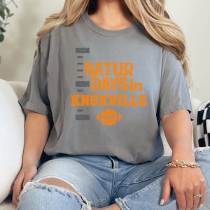Womens Comfort Colors Saturdays in Knoxville Tshirt, Tennessee Volunteers Tshirt, Tennessee Football Shirt, Tennessee Baseball Tshirt, UT