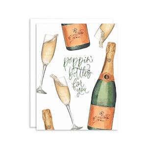 Champagne de Poppin's Bottles de Zazzle.be Liste d'envies Vous avez des idées ? Carte de célébration d'étape importante | Carte de mariage | carte de fiançailles | Carte de douche nuptiale
