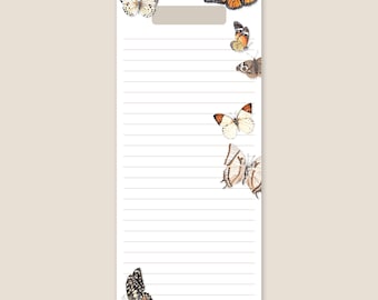 Watercolor Butterfly List Notepad | Desktop Accessories | To-Do List | Gift for the Organized Girl