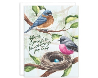 Bluebird Shirt | Bluebirds Nesting Tee Gift For New Parents Bluebird Shirt | Bluebirds Nesting Tee Gift For New Parents