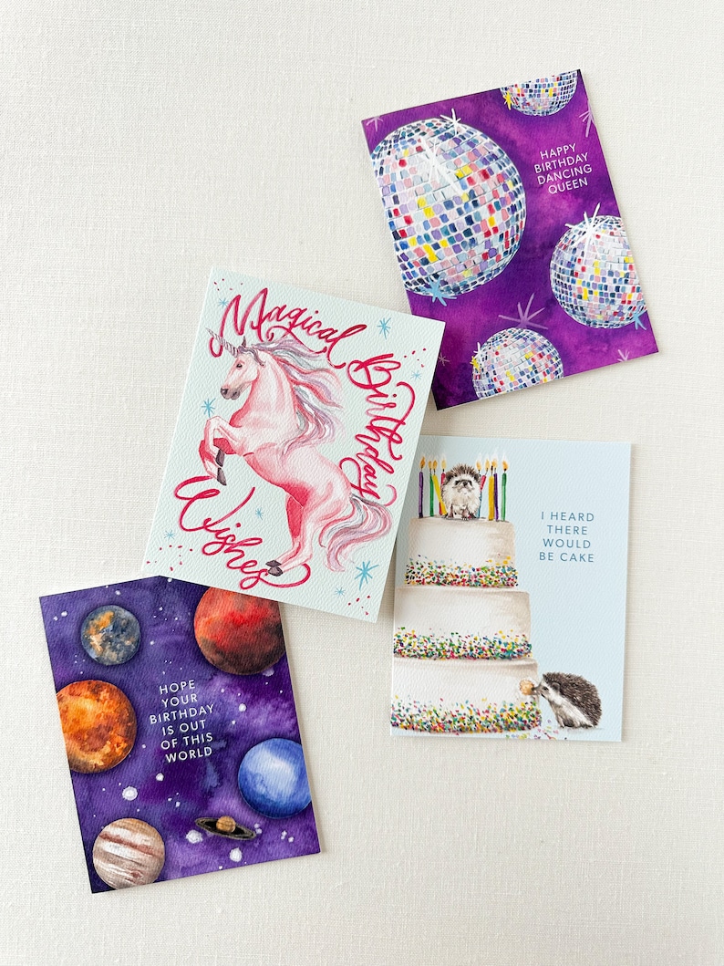 Disco Ball Dancing Queen Happy Birthday Greeting Card Party Girl Fun