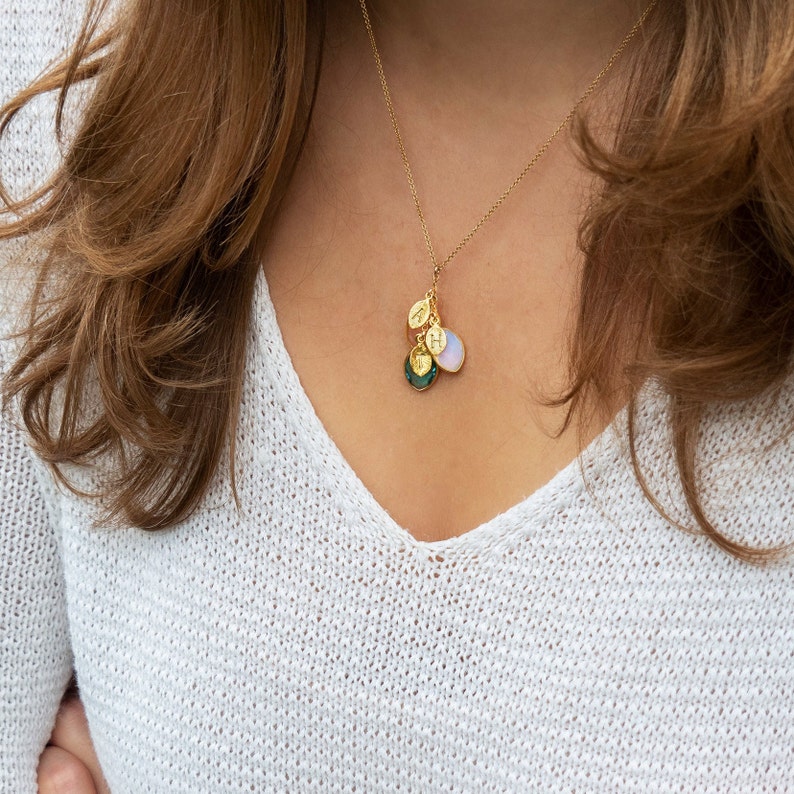 Birthstone Necklace Mothers Day 