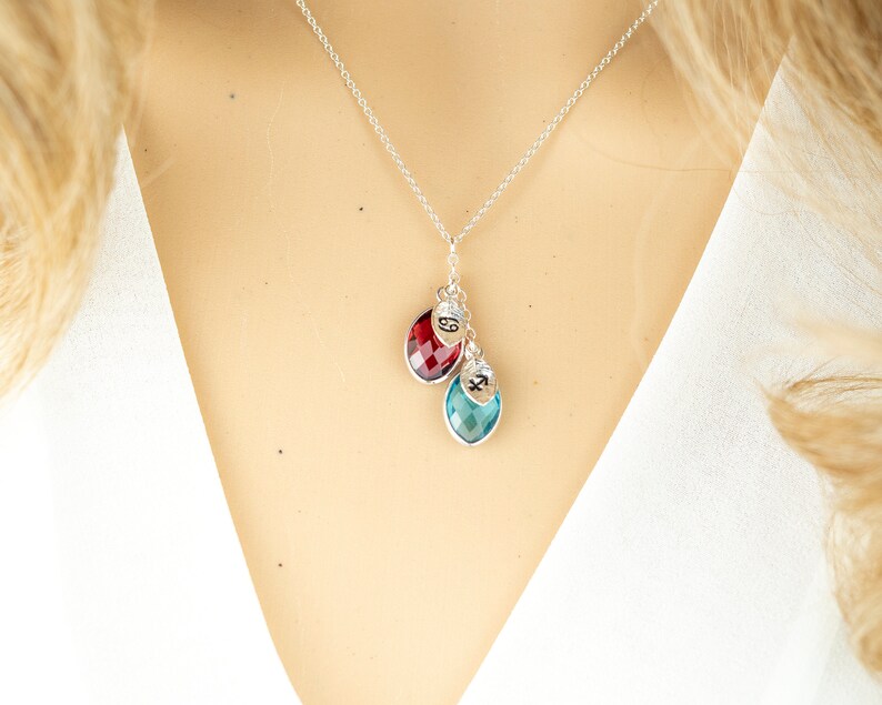 Family Zodiac Necklace Family Birthstone Necklace Zodiac Etsy