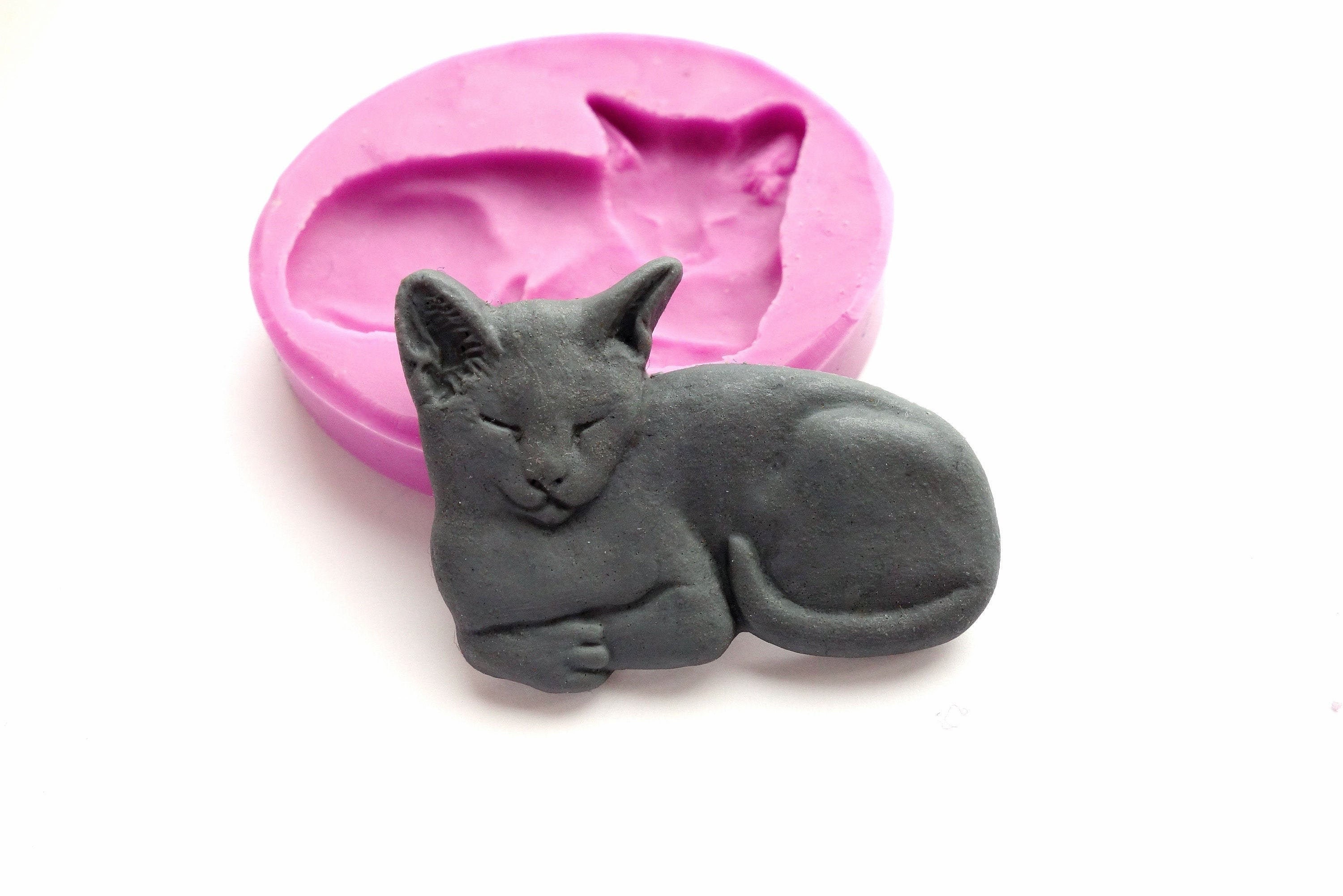 Happy Cat Silicone Mold Flexible Easy To Use Cat Mould for Etsy