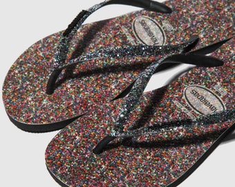 havaianas multi glitter
