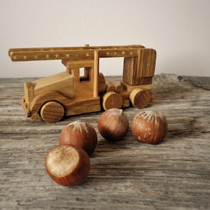 Wooden Toy Backhoe Loader in Handmade
