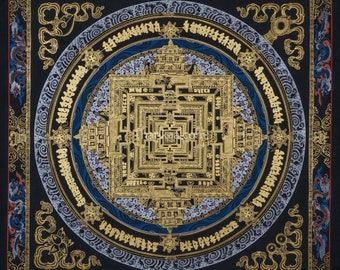Kalachakra Mandala Thangka for Wall Decor Handmade Buddhist Mandala Wall Art Spiritual Gifts for your loved ones