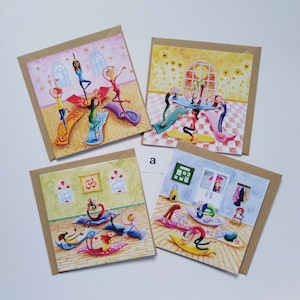Blank Greetings Card Packs of 4. Free UK delivery