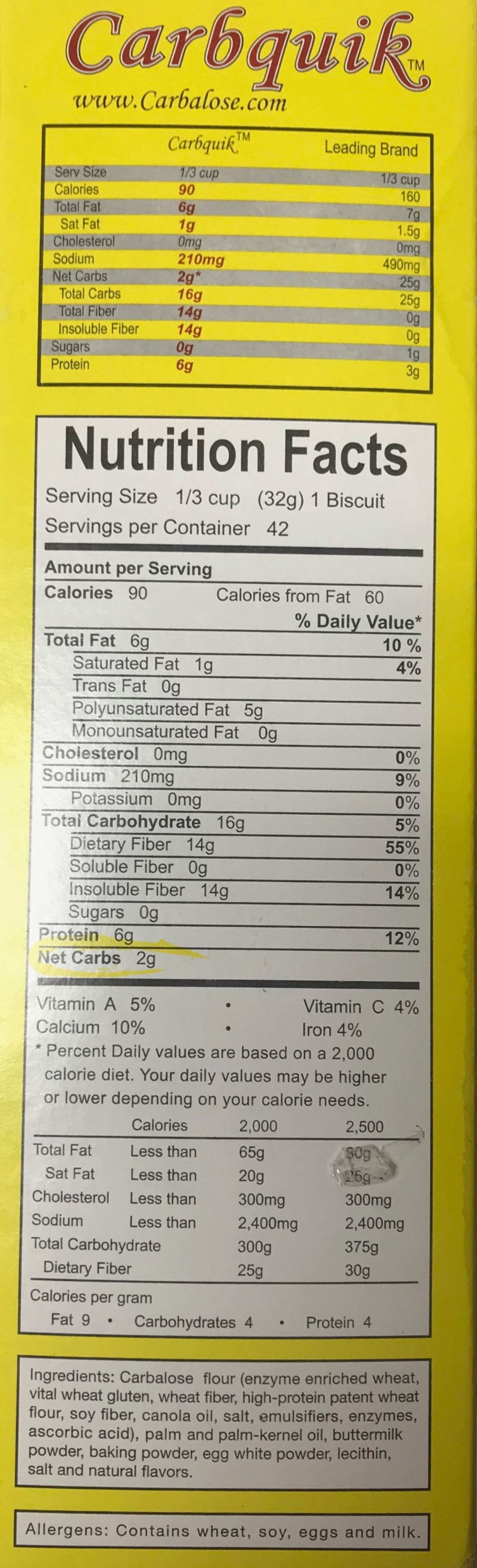 Carbquik Baking Mix 3 lb 48 oz Etsy