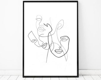 Monochrome Drawing Etsy Monochrome Drawing Etsy