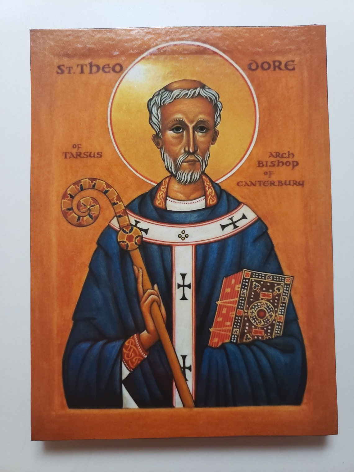 St. Theodore of Tarsus the of Canterbury Etsy