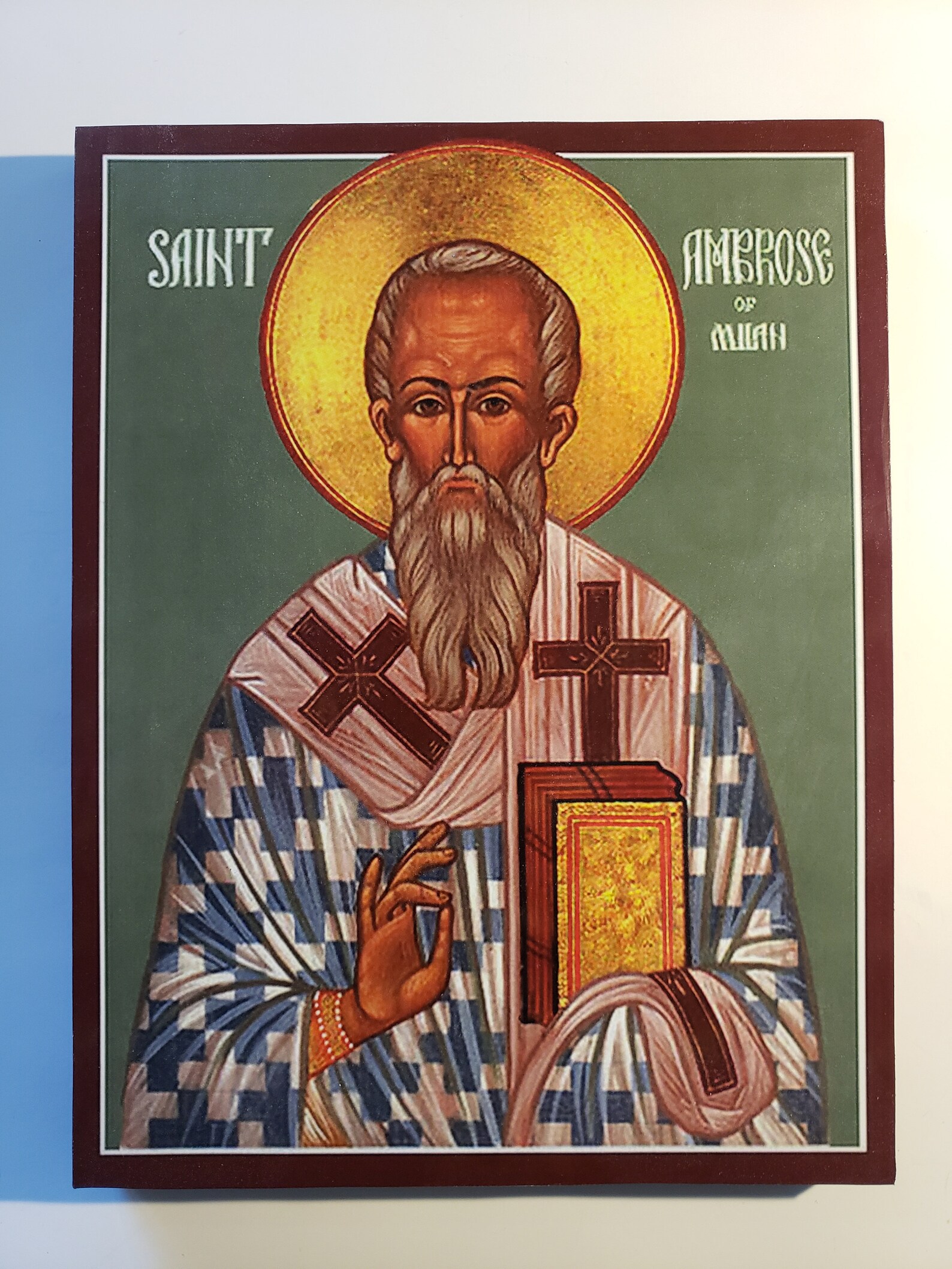 St. Ambrose the of Milan Etsy
