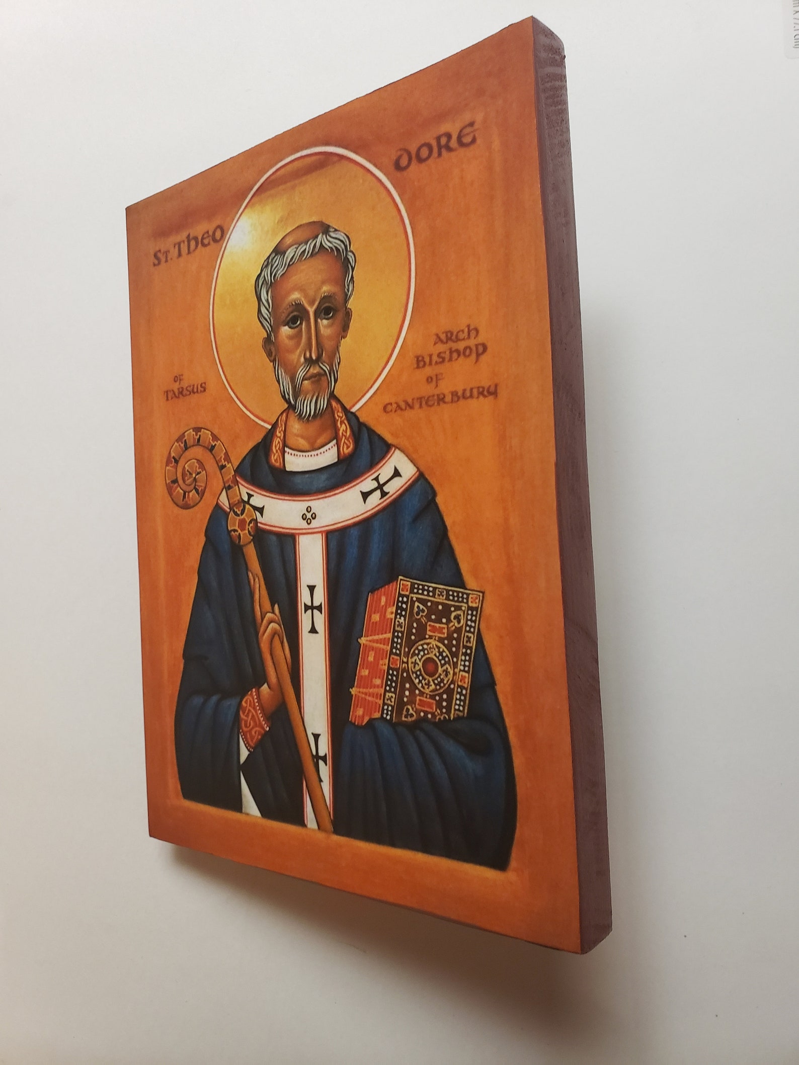 St. Theodore of Tarsus the of Canterbury Etsy
