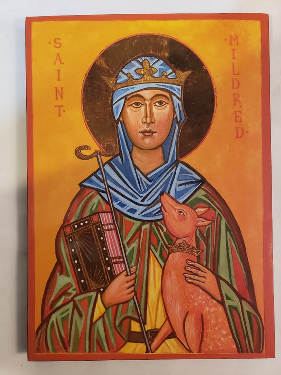 Saint Mildred Abbess of Minster Etsy