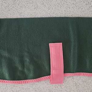 big yellow flower...lightweight single layer fleece coat for a L whippet