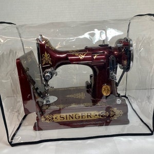 Dust Cover for Singer Featherweight Sewing Machine with Arm Up L x D x H = 12&quot; x 7&quot; x 10&quot;
