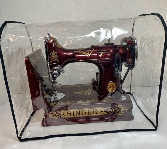 Dust Cover for Singer Featherweight Sewing Machine with Arm Up L x D x H =  12 x 7 x 10