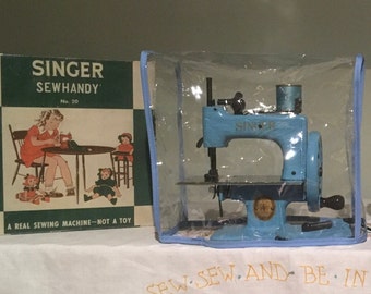 Child's Singer Sewhandy Sewing Machine Electric Model 50 Orange