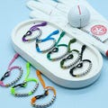 22 Color Golf Glove Stroke Counter Beads Bracelet, Stainless Steel Golf Counting Bracelet 10 Sliding Beaded,  Adjustable Counting for Golf product logo