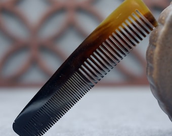 Peigne en corne élégant personnalisé fait main, véritable peigne en corne de buffle naturelle, peigne en corne de buffle, accessoires pour cheveux, cadeau pour maman, fille