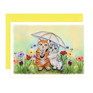 Schöne Katzen Paar Karte, süße Tier Quilling Karte, LOVE Tier Grußkarte, romantisch und lustig Quilling Karte für Liebe, Hochzeit, Valentinstag