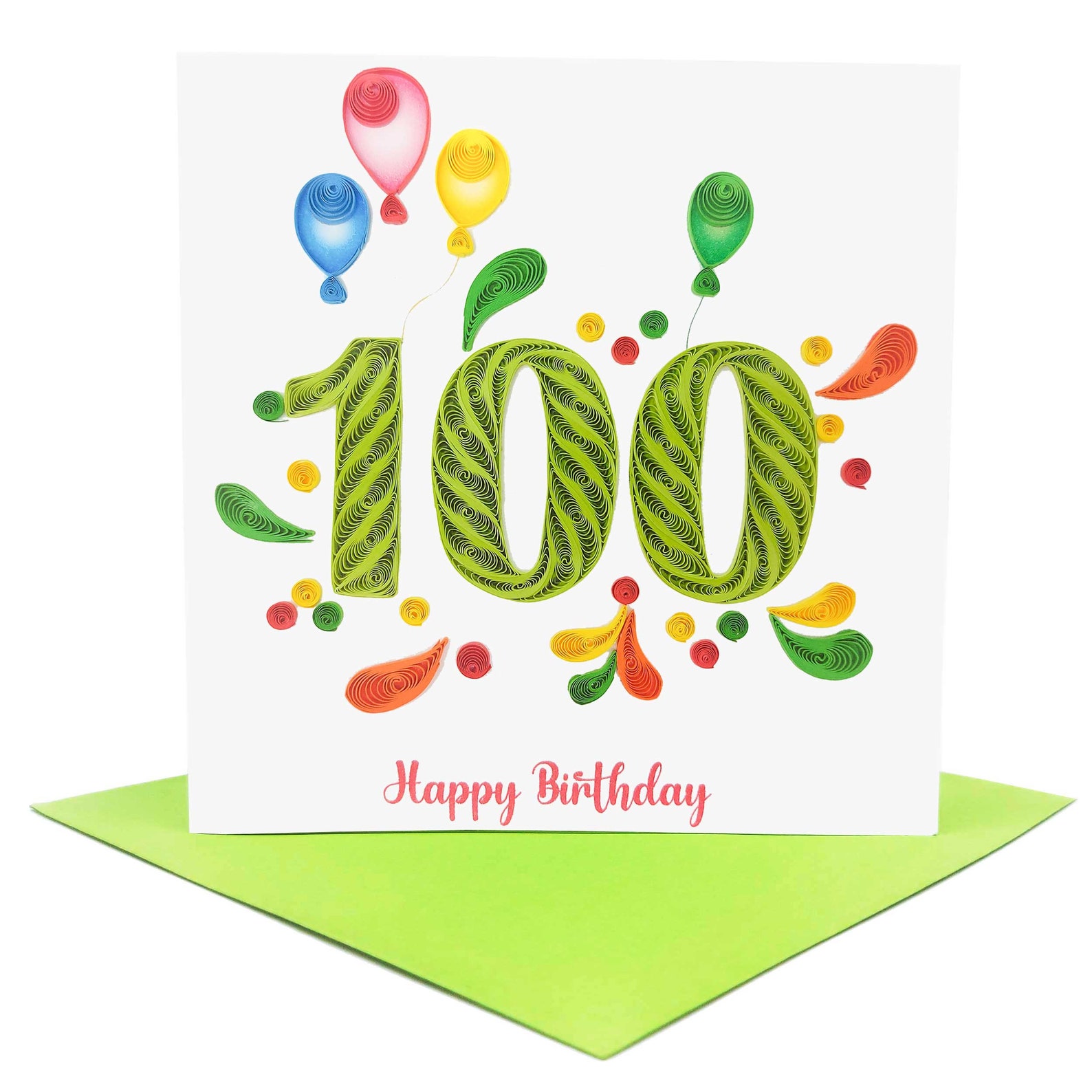 100th Birthday Card Happy Birthday 100 Years Old Card Happy Etsy