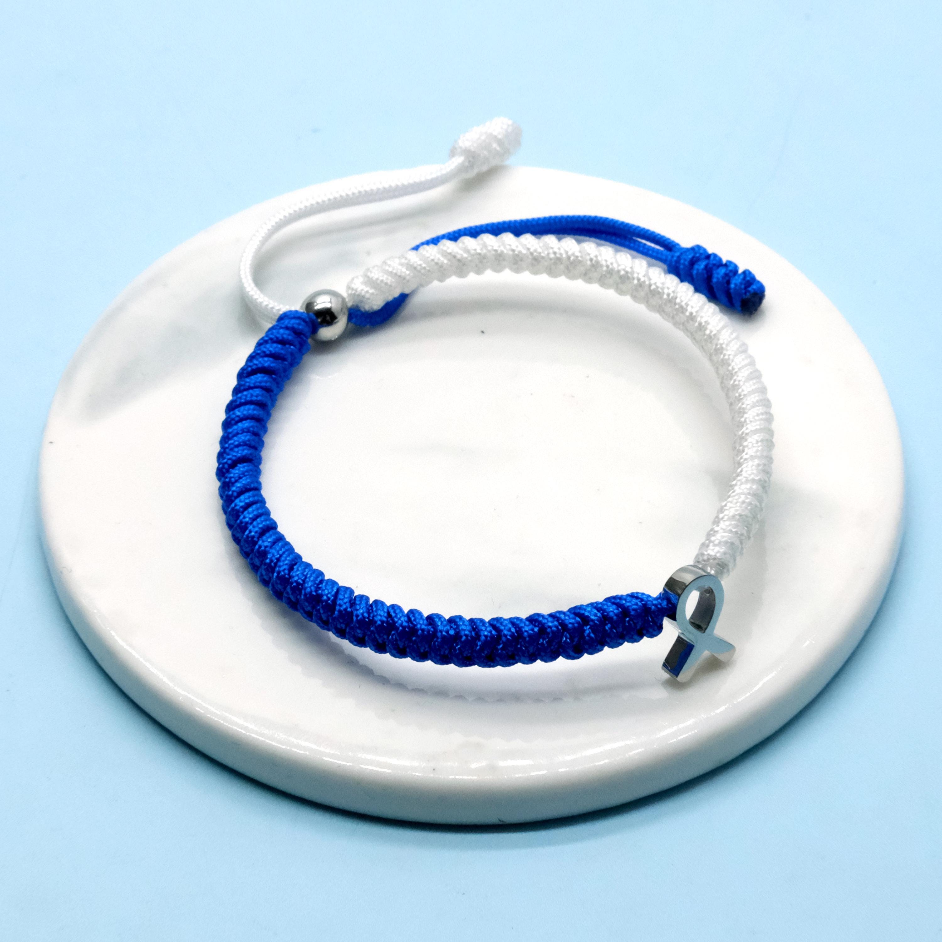ALS Awareness Bracelet, Stainless Steel HOPE Ribbon Charm, Bracelet for ...