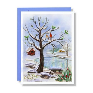 Weiße Winter Karte, vier Jahreszeiten Quilling Karte, saisonale Grußkarte für alle Anlässe zum Geburtstag, Urlaub für Ihn, Sie, Freund, Mama, Papa