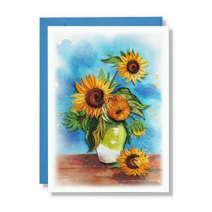 Vase tournesol, carte de voeux colorée tournesol, cadeaux fleurs, carte tournesol pour femme, maman, fille, fille, carte Quilling fait main
