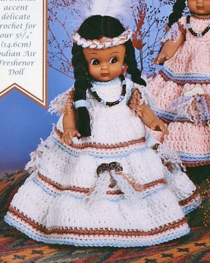 Vintage Crochet Patterns Fawn Indian Princess Dress Outfits Etsy