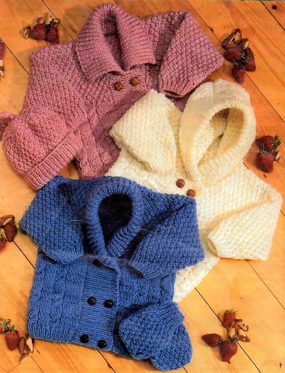 vintage baby aran knitting patterns