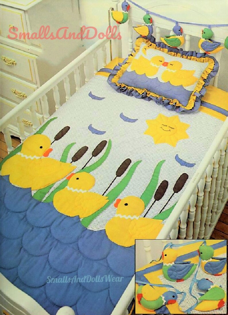 Vintage Sewing Pattern Ducks Ducklings Baby Quilt Blanket Etsy