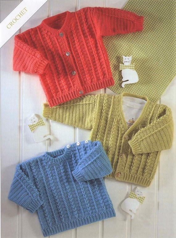 baby sweater neck design