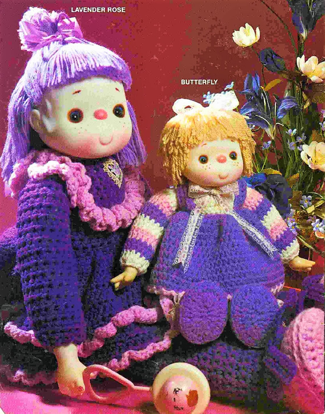Vintage Crochet Sweeties Yarn Head Doll Patterns 12 to 31 Inch Etsy