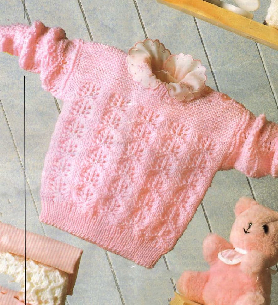 Double Knitting newborn to 2 years 5 Sizes 18-22 Vintage Instant Download Kenyon Pdf 0486 CLASSIC BABY CARDIGANS Knitting Pattern