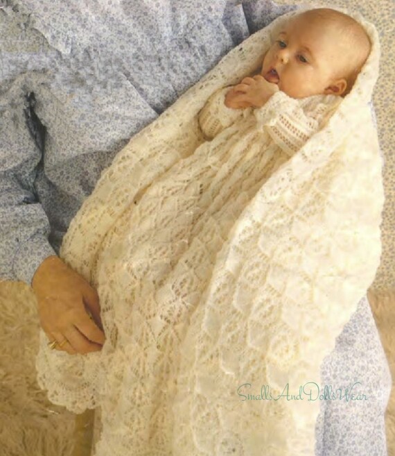 vintage christening gown knit patterns