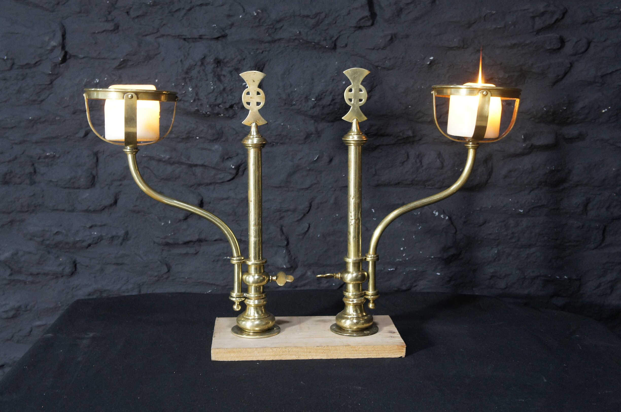 Antique Adjustable Ecclesiastical Church Candle Stands Etsy