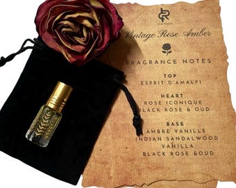 Vintage Rose Amber- Parfymolja Extrait 3ML