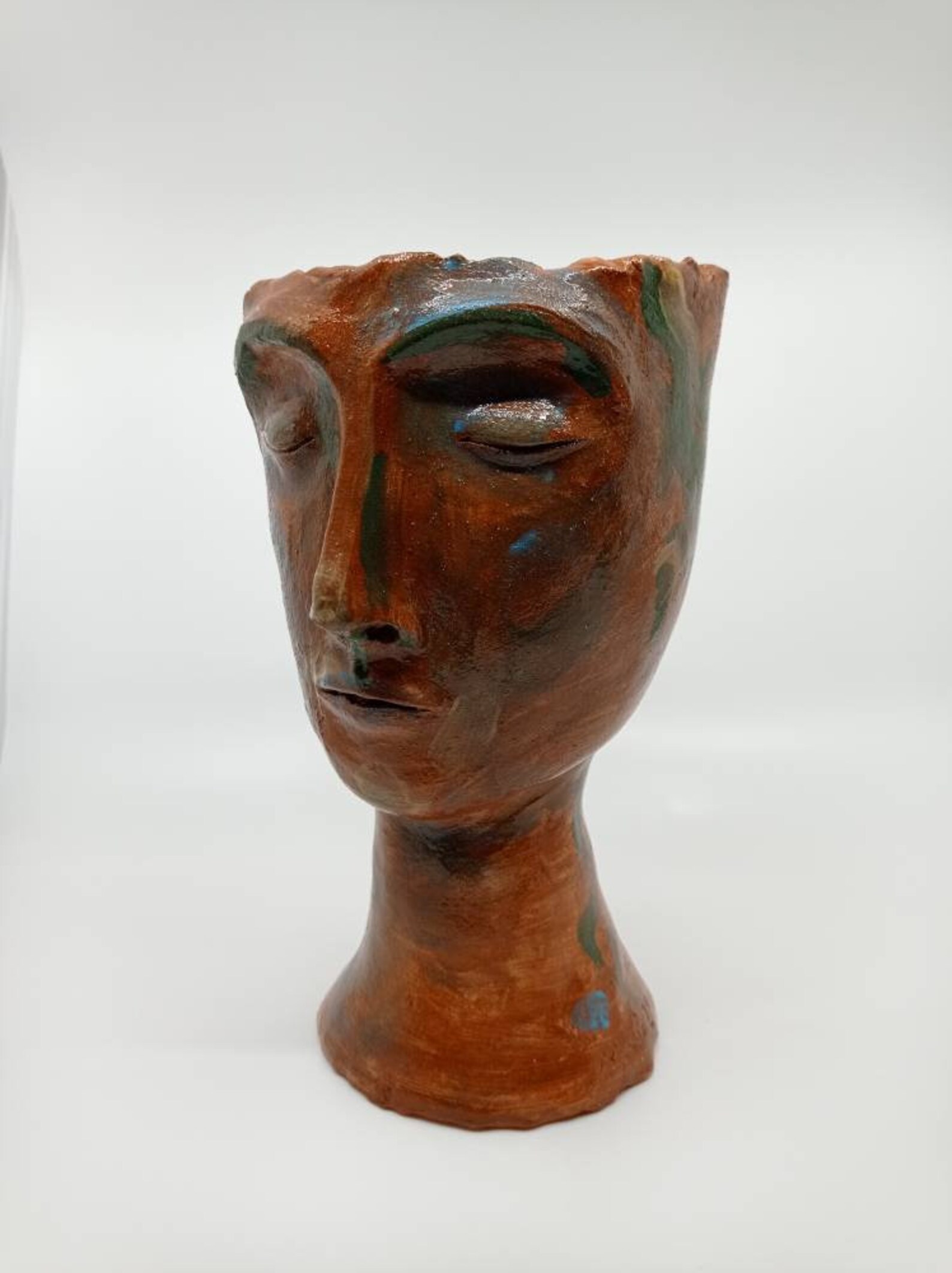 Ceramic head vase Etsy