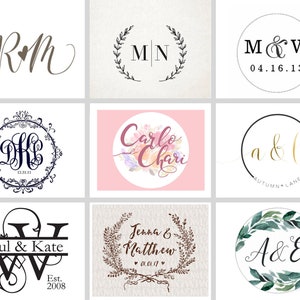 Wedding Monogram Design, wedding logo, wedding design, wedding invitation