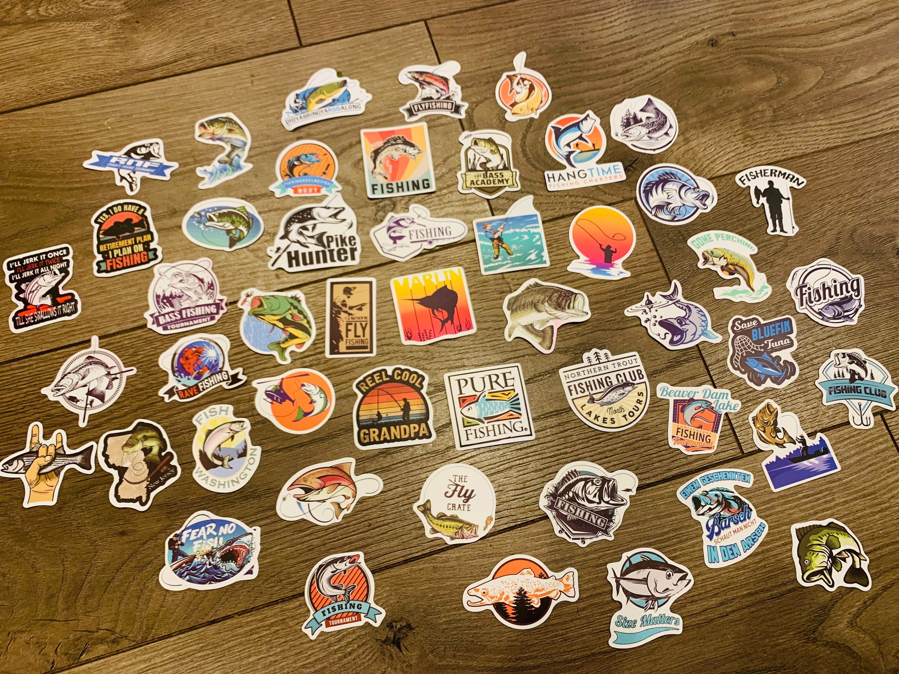 Fishing decals tackle box decals Etsy