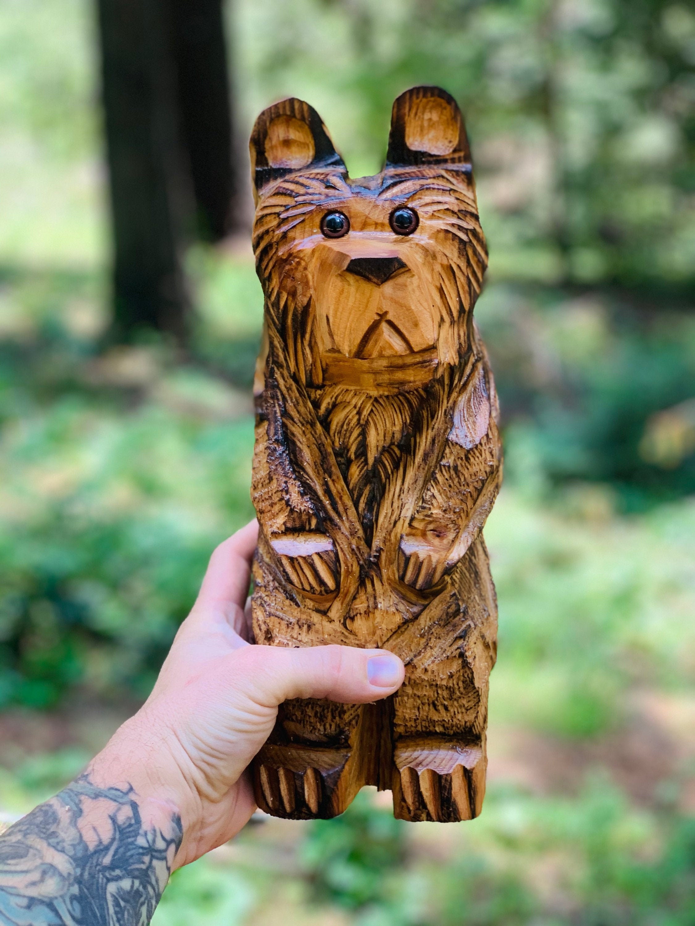 12 Cedar Bear Chainsaw Carvings Etsy